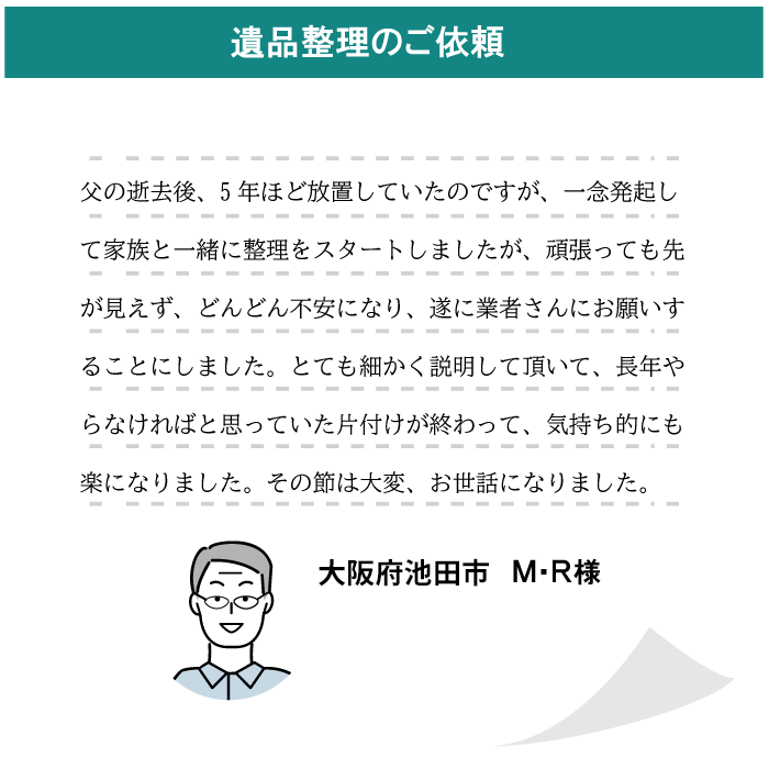 大阪府池田市　Ｍ・Ｒ様 | お客様の声